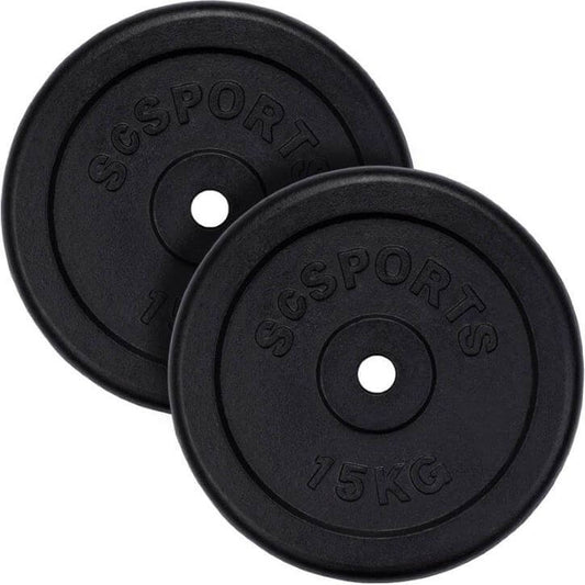 Hantelscheibenset Gusseisen 2x15 kg - Gorilla Sports Schweiz