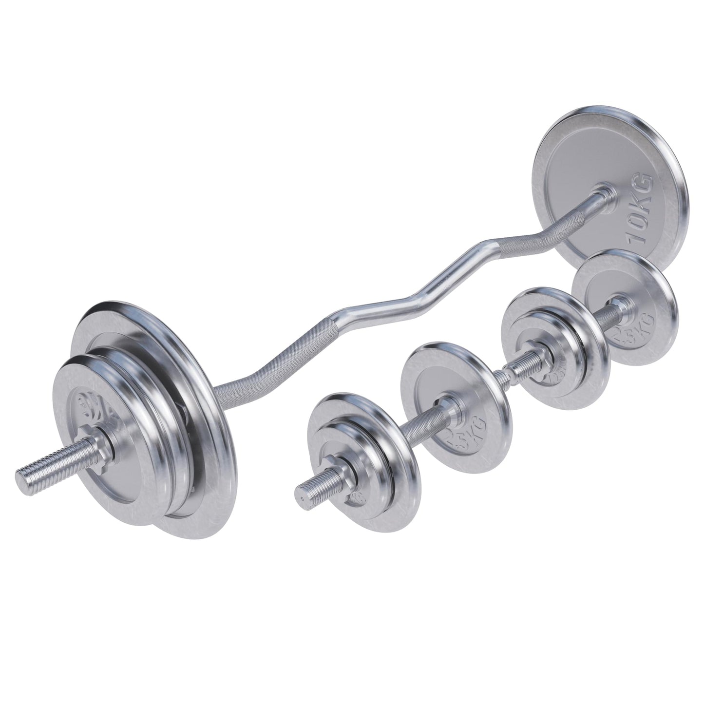 SZ-Curlset Chrom 70 kg - Gorilla Sports Schweiz