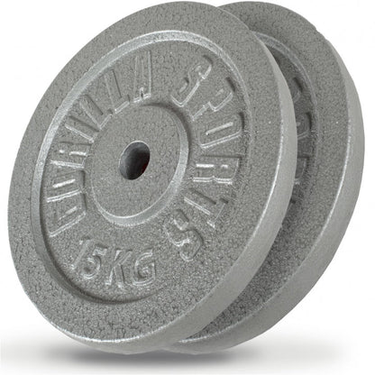 Hantelscheibe Guss Silber 0.5-30 KG