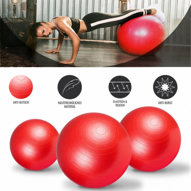 Gymnastikball Fitness Sitzball ⌀65 cm