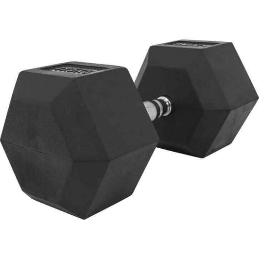 Haltère de studio en caoutchouc hexagonal 2-50 KG