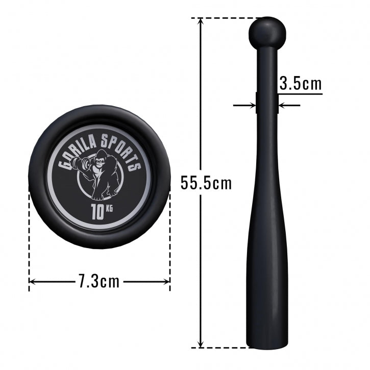 Indian Clubbells 2-20 KG - Gorilla Sports Schweiz