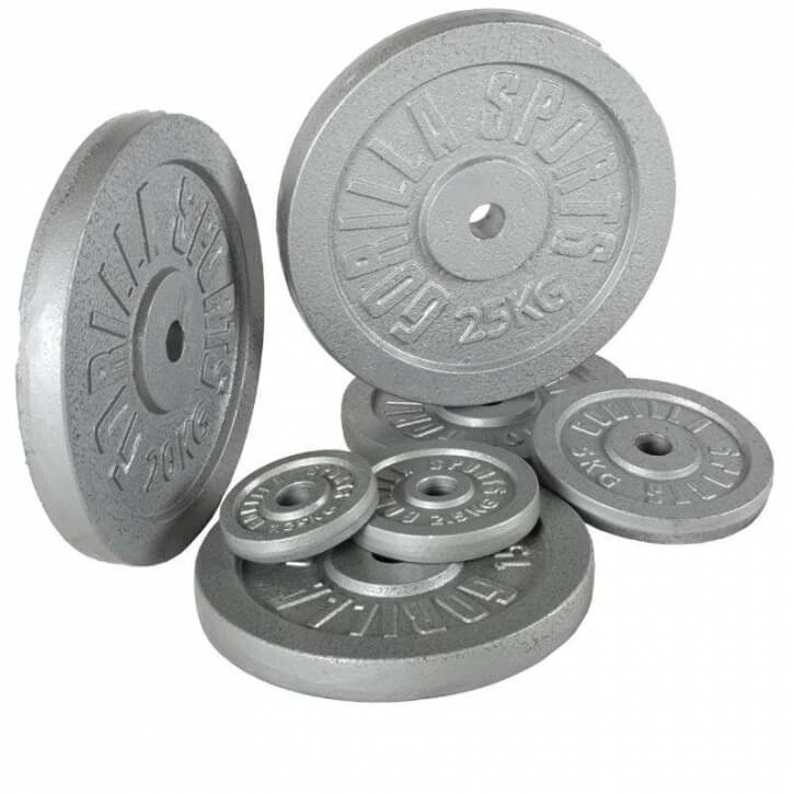 Hantelscheibe Guss Silber 0.5-30 KG