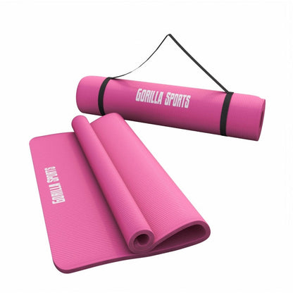 Yogamatte in verschiedenen Farben 190x60x1.5 cm - Gorilla Sports Schweiz