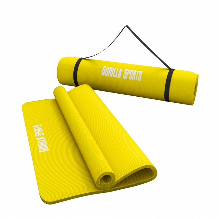 Yogamatte in verschiedenen Farben 190x60x1.5 cm - Gorilla Sports Schweiz