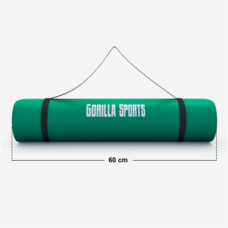 Yogamatte in verschiedenen Farben 190x60x1.5 cm - Gorilla Sports Schweiz