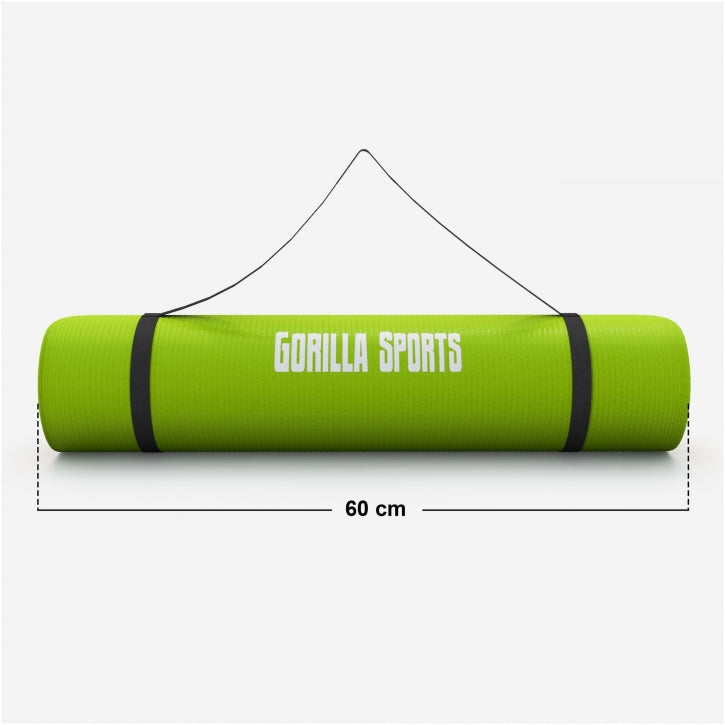 Yogamatte in verschiedenen Farben 190x60x1.5 cm - Gorilla Sports Schweiz