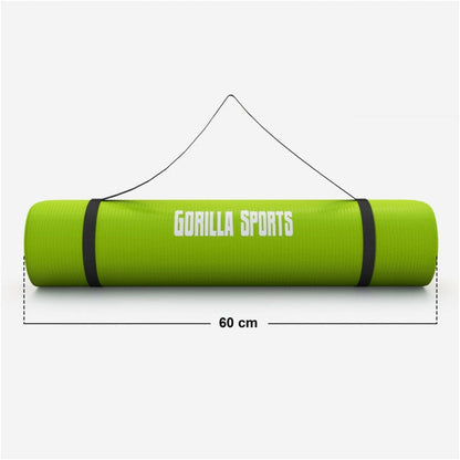 Yogamatte in verschiedenen Farben 190x60x1.5 cm - Gorilla Sports Schweiz