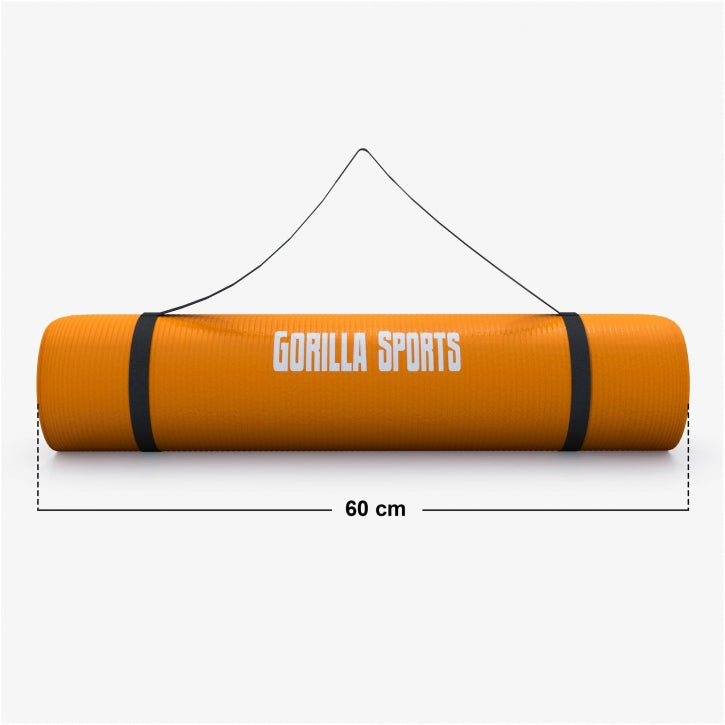 Yogamatte in verschiedenen Farben 190x60x1.5 cm - Gorilla Sports Schweiz