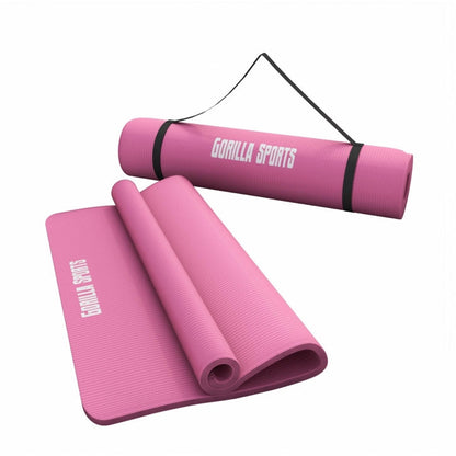 Yogamatte in verschiedenen Farben 190x60x1.5 cm - Gorilla Sports Schweiz