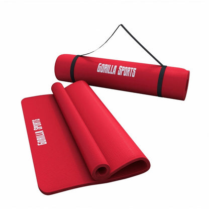 Yogamatte in verschiedenen Farben 190x60x1.5 cm - Gorilla Sports Schweiz