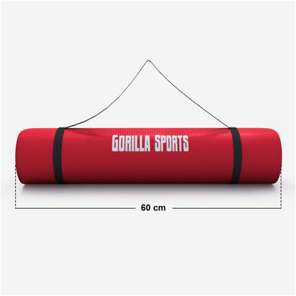 Yogamatte in verschiedenen Farben 190x60x1.5 cm - Gorilla Sports Schweiz