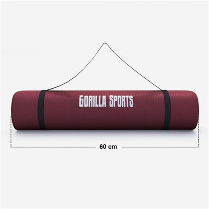 Yogamatte in verschiedenen Farben 190x60x1.5 cm - Gorilla Sports Schweiz