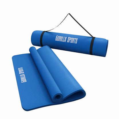 Yogamatte in verschiedenen Farben 190x60x1.5 cm - Gorilla Sports Schweiz