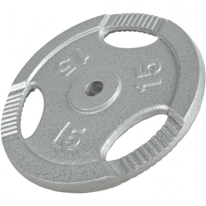 Hantelscheibe Guss Gripper 0.5-20 KG Silber