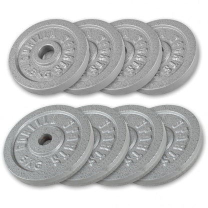 Hantelscheibe Guss Silber 0.5-30 KG