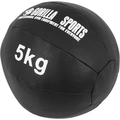 Kunstleder Medizinball 1-10 KG - Gorilla Sports