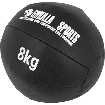 Kunstleder Medizinball 1-10 KG - Gorilla Sports