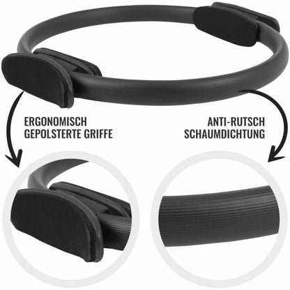 Pilates Ring Schwarz 39 cm - Gorilla Sports Schweiz