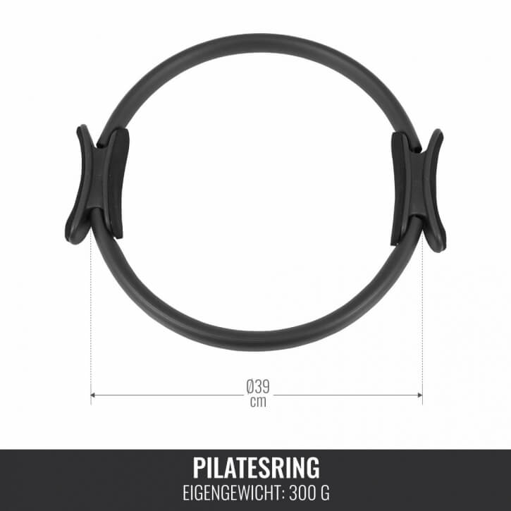 Pilates Ring Schwarz 39 cm - Gorilla Sports Schweiz