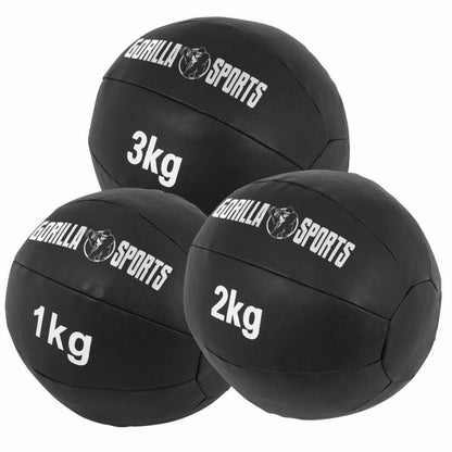 Kunstleder Medizinball 1-10 KG - Gorilla Sports