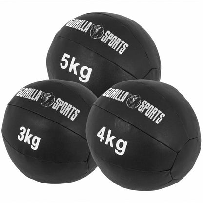 Kunstleder Medizinball 1-10 KG - Gorilla Sports