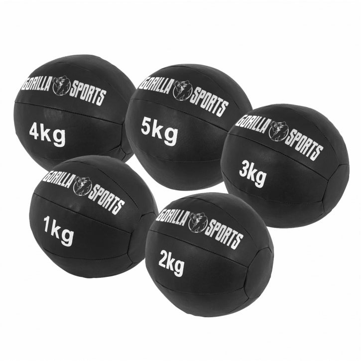 Kunstleder Medizinball 1-10 KG - Gorilla Sports