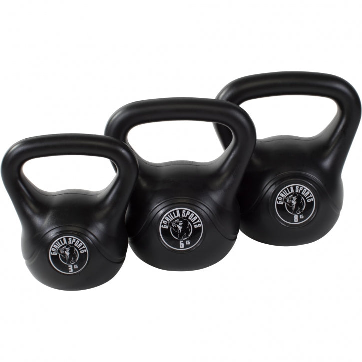 Kettlebell Kunststoff 2-113 KG - Gorilla Sports Schweiz