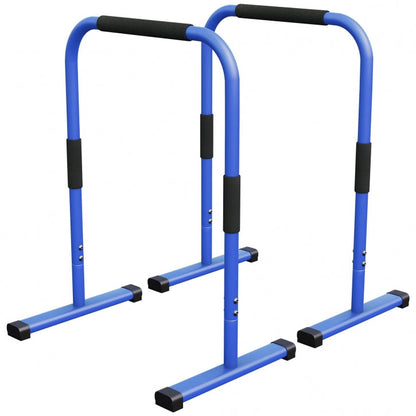 Push Up Stand Dip Barren Schwarz/Rot/Blau - Gorilla Sports Schweiz