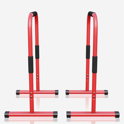 Push Up Stand Dip Barren Schwarz/Rot/Blau - Gorilla Sports Schweiz