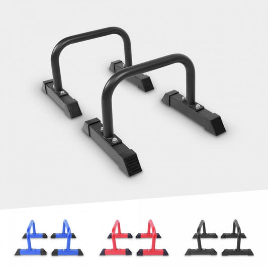 Parallettes Push Up Noir/Bleu/Rouge