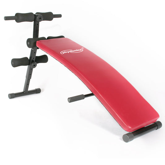 Banc abdominaux pliable rouge