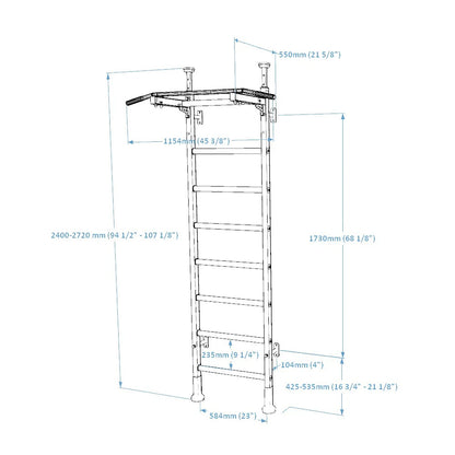 BenchK Sprossenwand System 521B - Gorilla Sports Schweiz