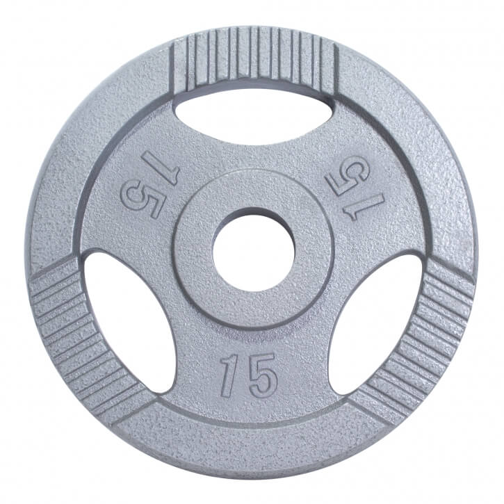 Hantelscheibe Guss Gripper 0.5-20 KG Silber