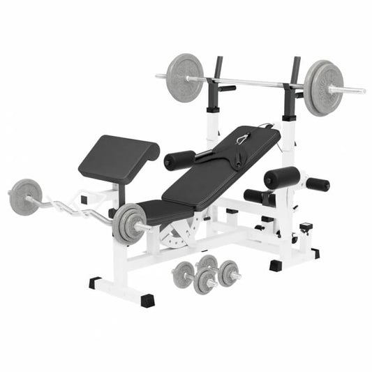 Kraftstation Universal inkl. 108 kg Gusseisen Set - Gorilla Sports Schweiz