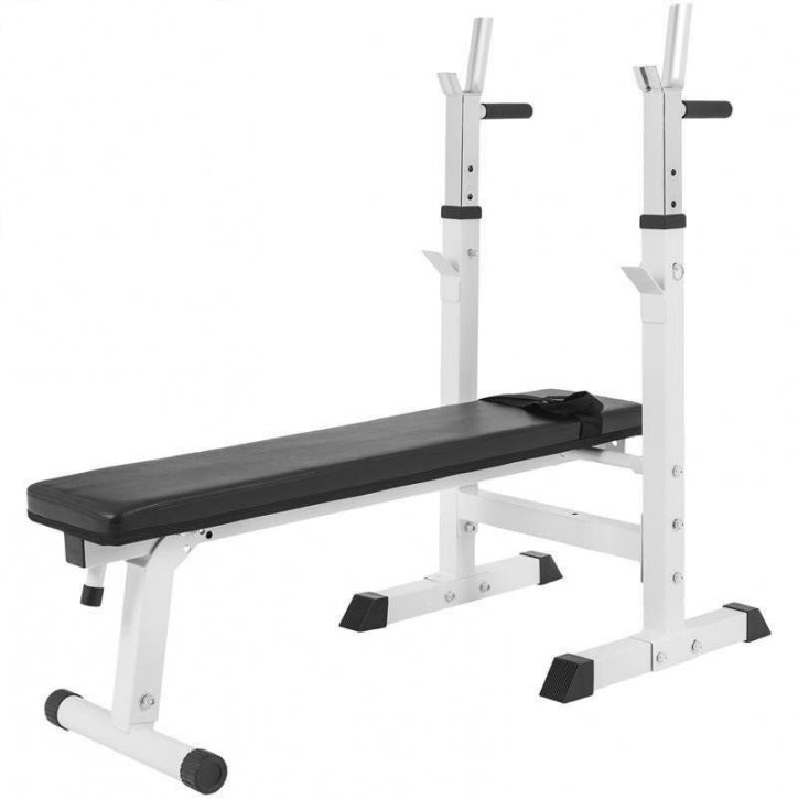 Hantelbank Gusseisenset weiss 108 kg - Gorilla Sports Schweiz