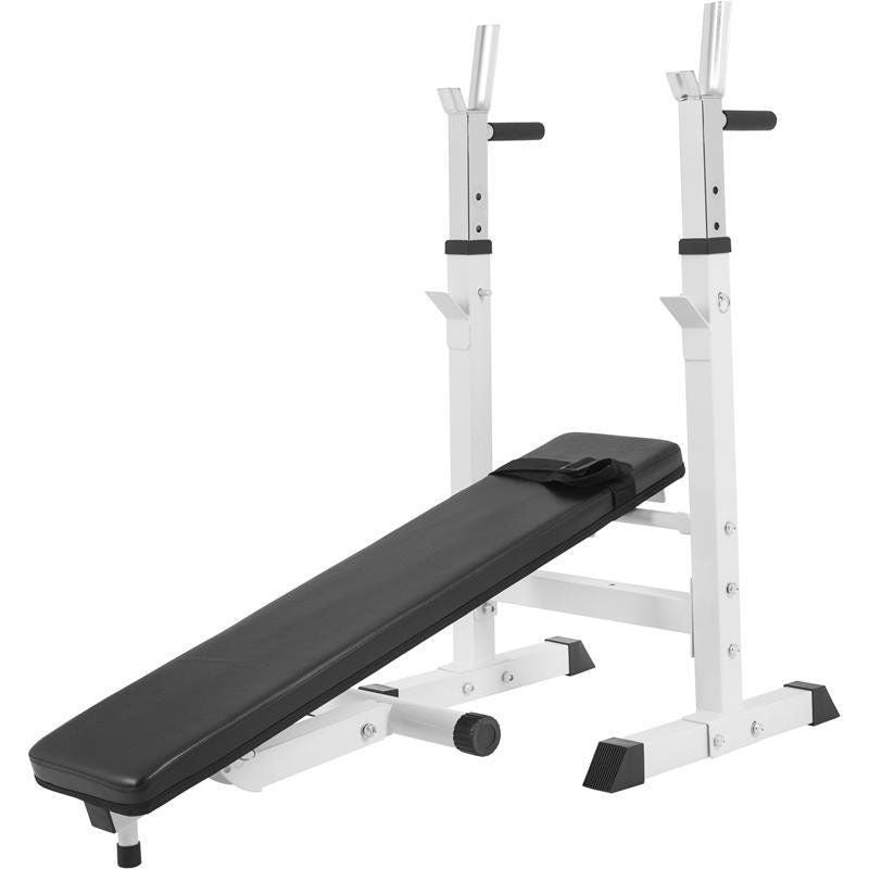 Hantelbank Gusseisenset weiss 108 kg - Gorilla Sports Schweiz