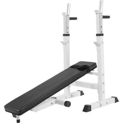 Hantelbank Gusseisenset weiss 108 kg - Gorilla Sports Schweiz