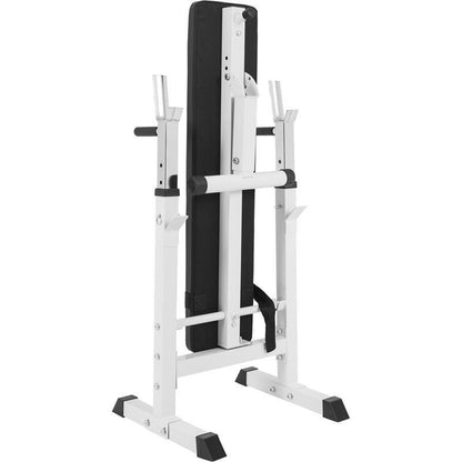 Hantelbank Gusseisenset weiss 108 kg - Gorilla Sports Schweiz